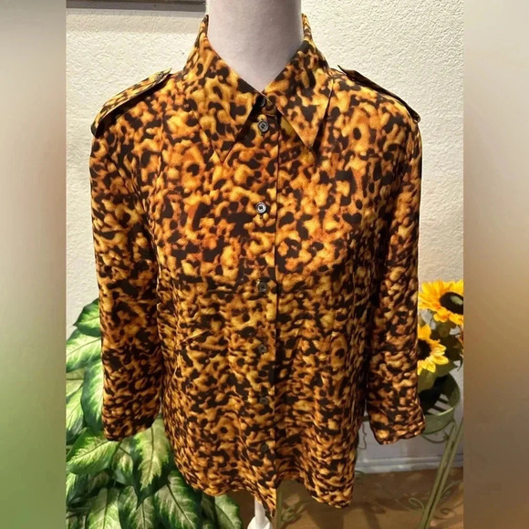 CELINE beautiful silk blouse size 42 - Picture 5 of 11